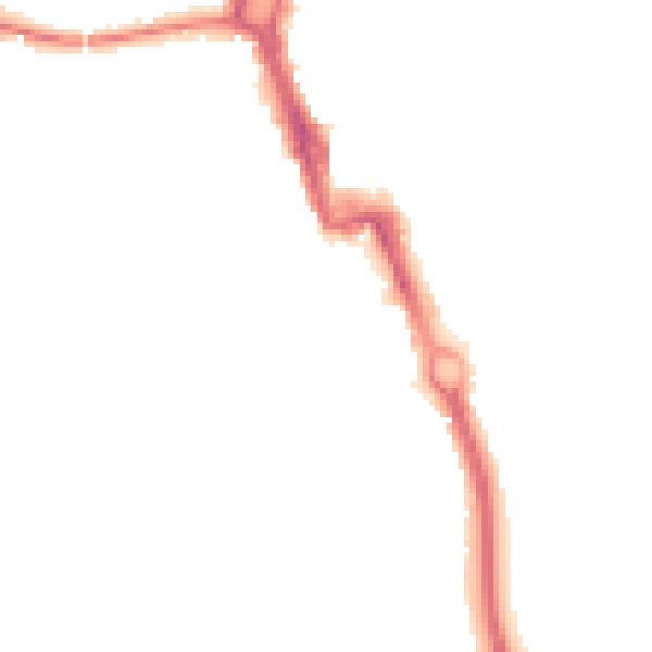 Night-time road noise heatmap for SL6 2PT