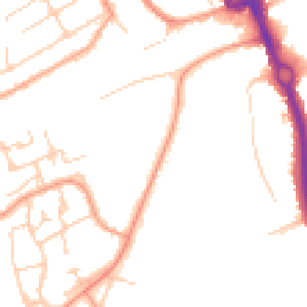 Daytime road noise heatmap for SL6 2QA