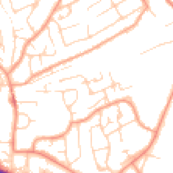 Daytime road noise heatmap for SL6 2RP