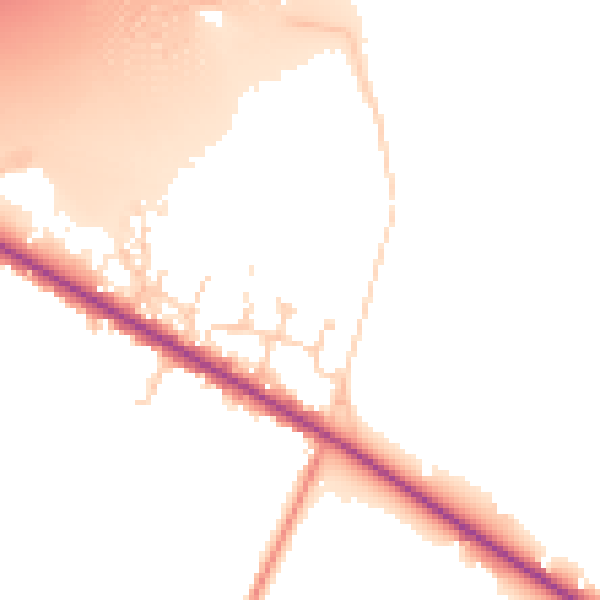 Daytime road noise heatmap for SL6 2UA