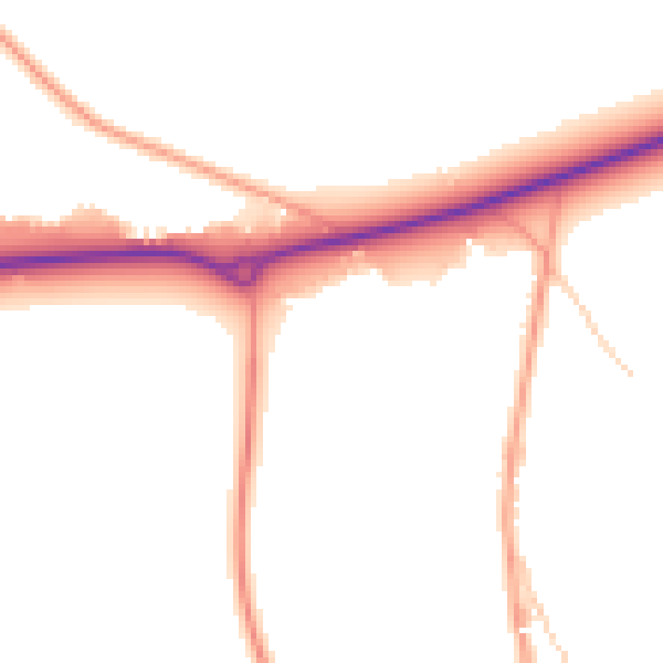 Daytime road noise heatmap for SL6 3BF