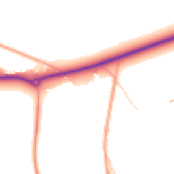 Daytime road noise heatmap for SL6 3FG