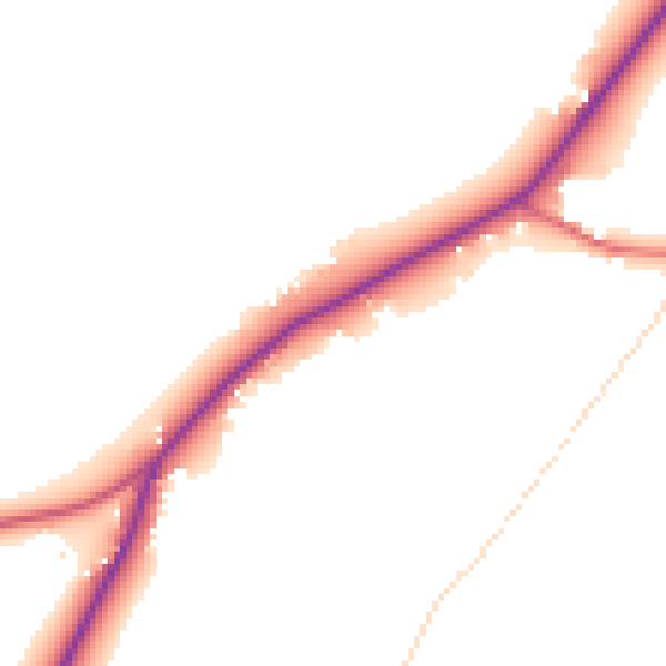 Daytime road noise heatmap for SL6 3LD