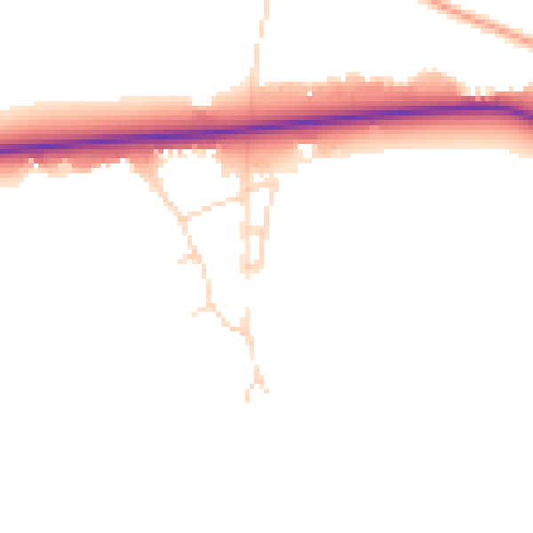 Daytime road noise heatmap for SL6 3QU