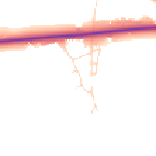 Daytime road noise heatmap for SL6 3RA