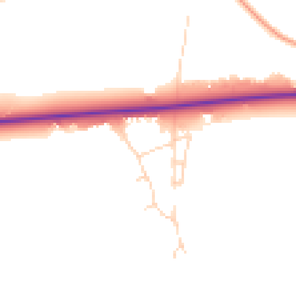Daytime road noise heatmap for SL6 3RF
