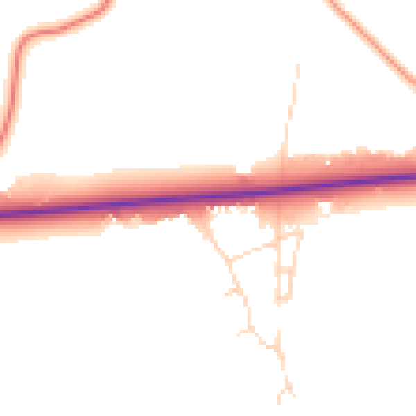 Daytime road noise heatmap for SL6 3RQ