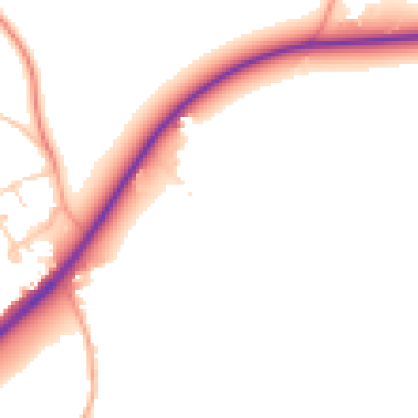 Daytime road noise heatmap for SL6 3SA