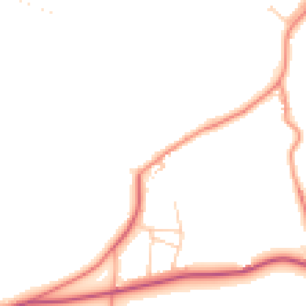 Daytime road noise heatmap for SL6 3SG