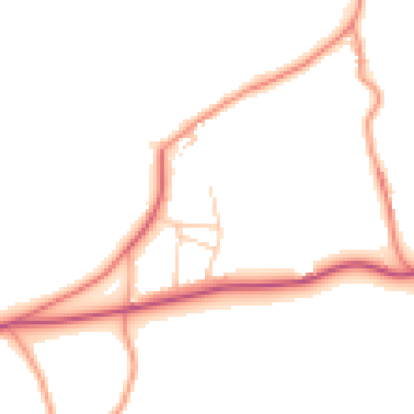 Daytime road noise heatmap for SL6 3SJ