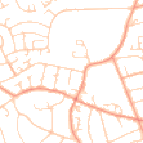 Daytime road noise heatmap for SL6 5EG