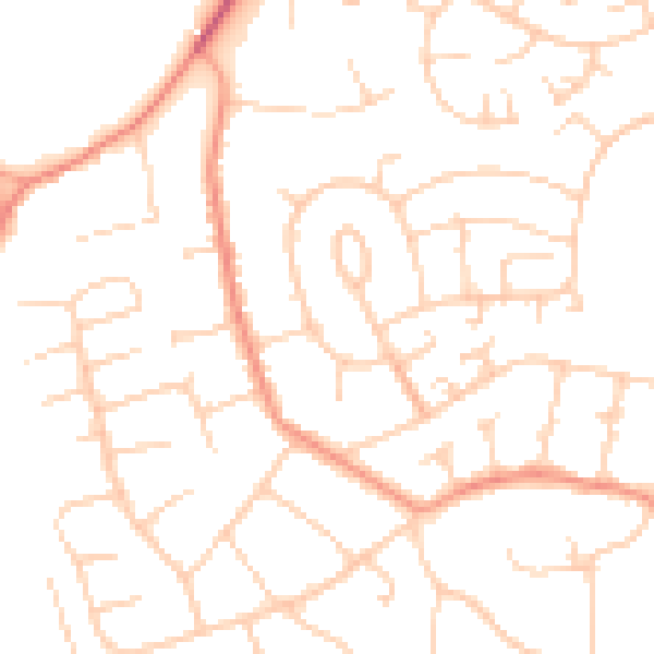 Daytime road noise heatmap for SL6 5GA