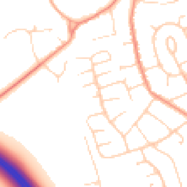 Daytime road noise heatmap for SL6 5JY