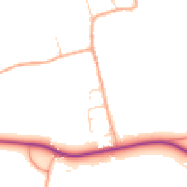 Daytime road noise heatmap for SL6 5NA