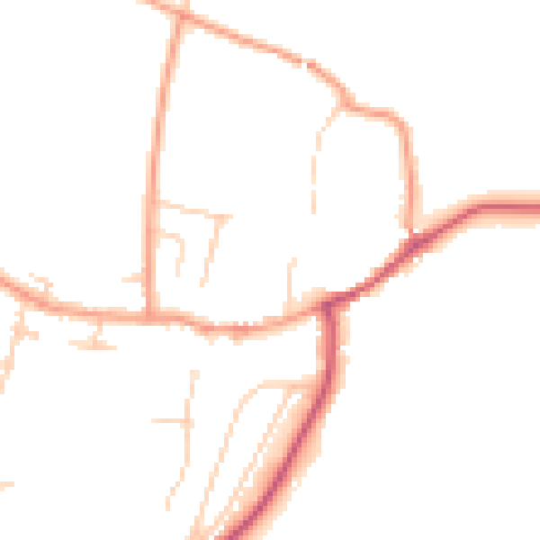 Daytime road noise heatmap for SL6 9BY