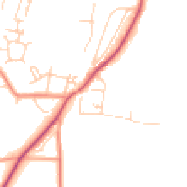 Daytime road noise heatmap for SL6 9DR