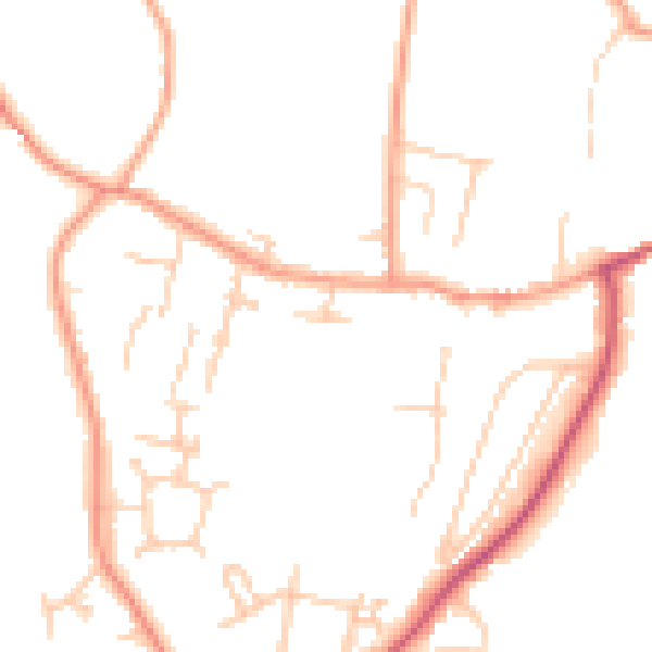 Daytime road noise heatmap for SL6 9HH