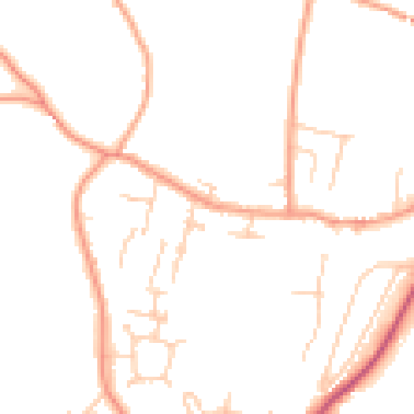 Daytime road noise heatmap for SL6 9HQ