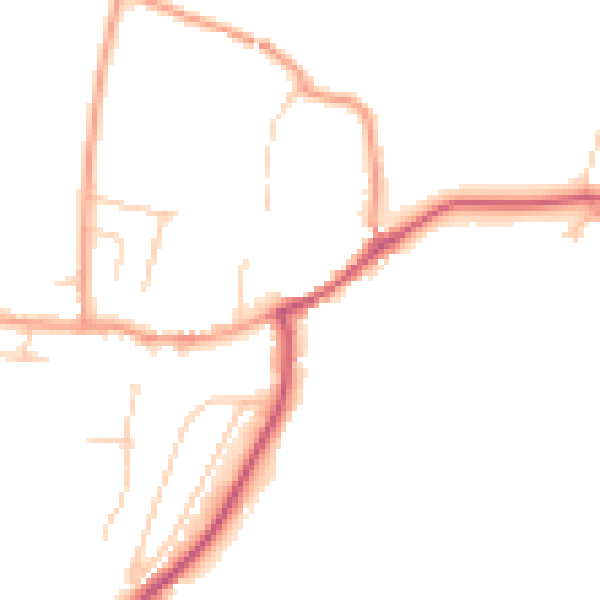 Daytime road noise heatmap for SL6 9QF