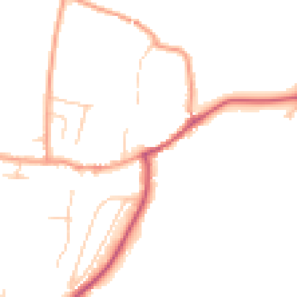 Daytime road noise heatmap for SL6 9RH