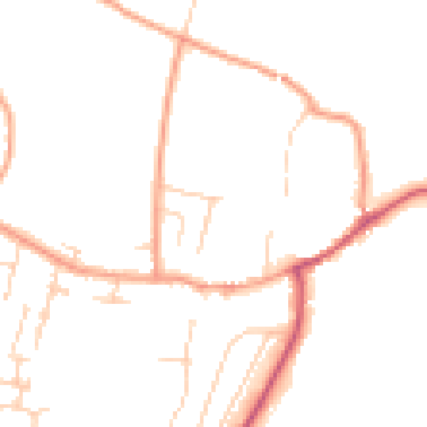 Daytime road noise heatmap for SL6 9RL