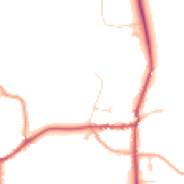 Daytime road noise heatmap for SL6 9RX
