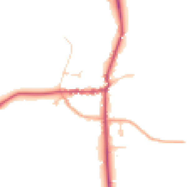 Daytime road noise heatmap for SL6 9SJ