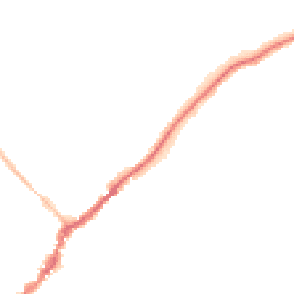 Night-time road noise heatmap for SL7 1DT