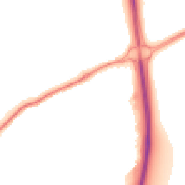 Night-time road noise heatmap for SL7 1JH