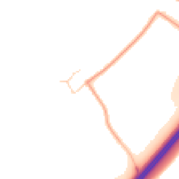Daytime road noise heatmap for SL7 1SB