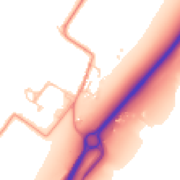 Daytime road noise heatmap for SL7 1SD