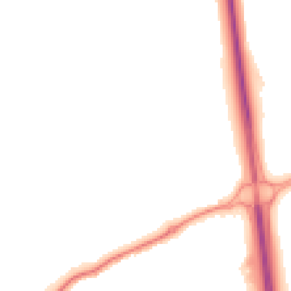 Night-time road noise heatmap for SL7 1TN
