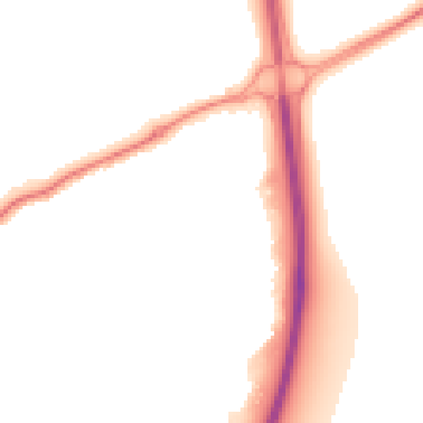 Night-time road noise heatmap for SL7 1UF