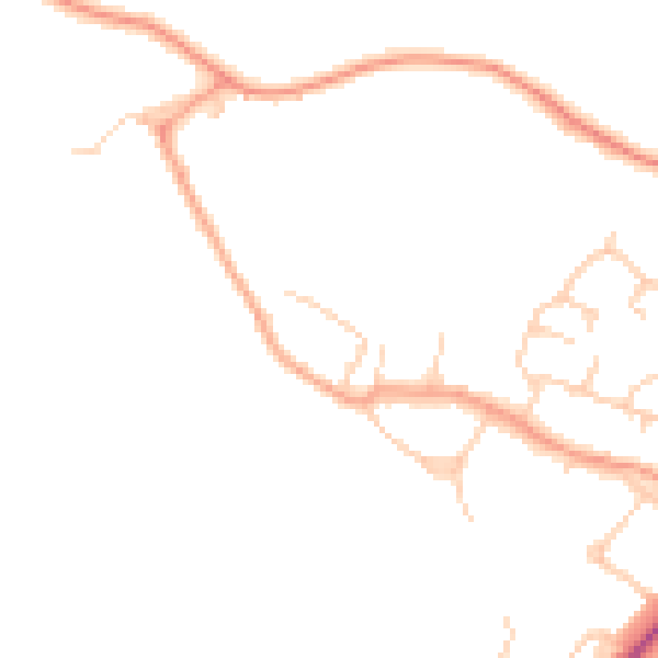 Daytime road noise heatmap for SL7 2JR