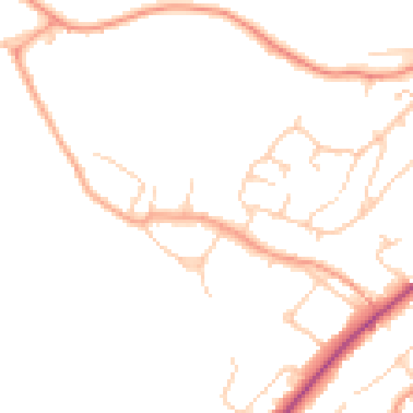 Daytime road noise heatmap for SL7 2JZ