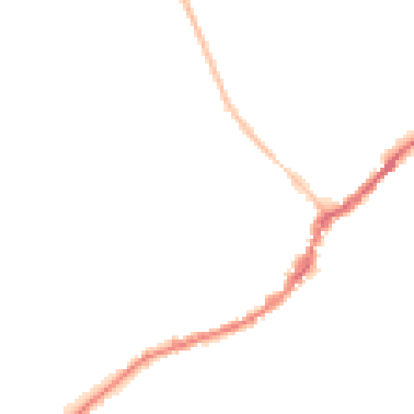 Night-time road noise heatmap for SL7 2NR