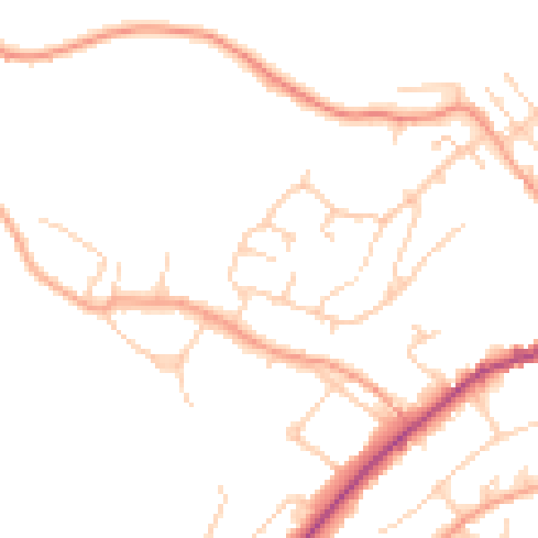 Daytime road noise heatmap for SL7 2RG