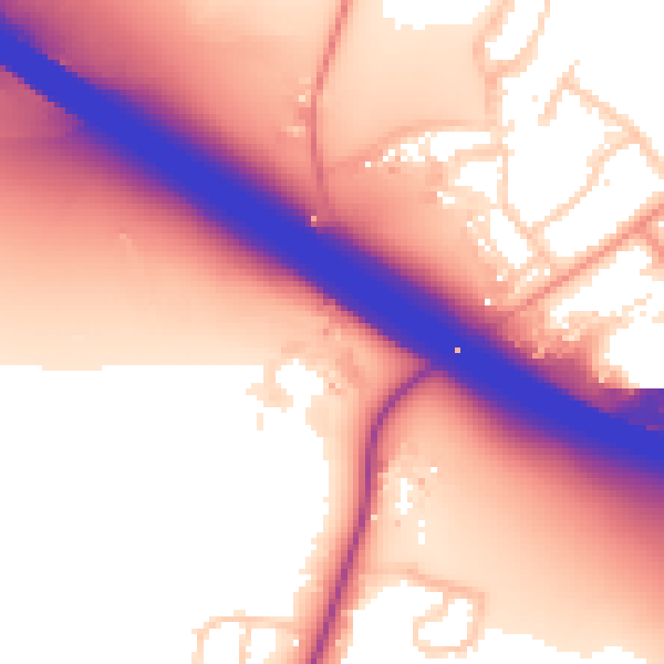 Daytime road noise heatmap for SL7 3DU