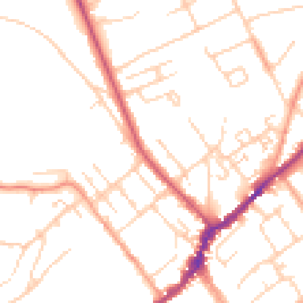 Daytime road noise heatmap for SL7 3DX