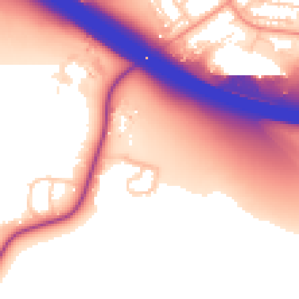 Daytime road noise heatmap for SL7 3FP