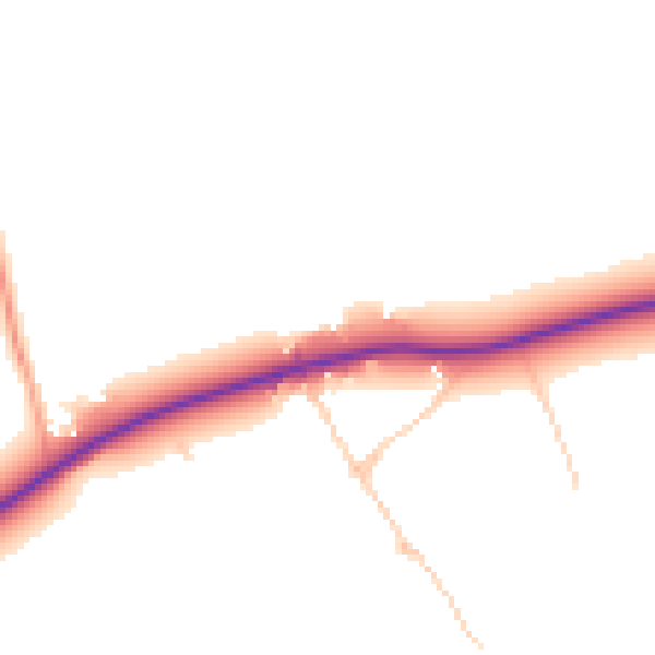 Daytime road noise heatmap for SL7 3RR