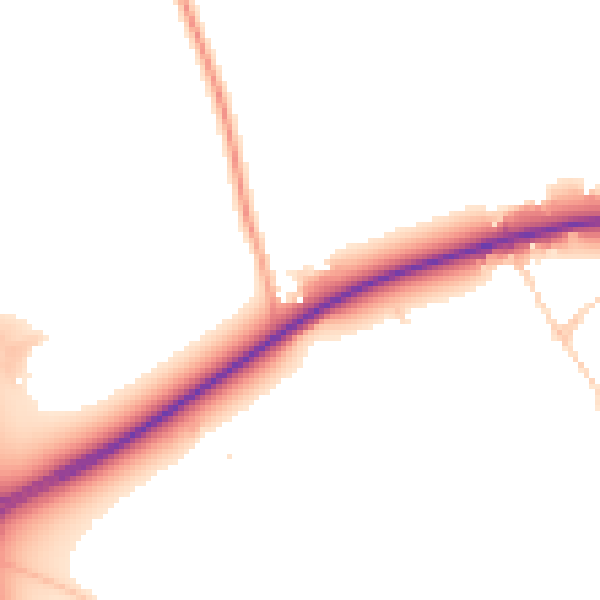 Daytime road noise heatmap for SL7 3RW