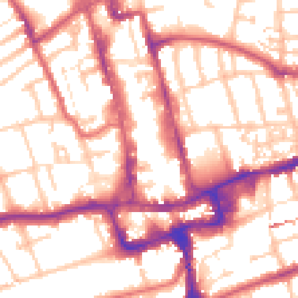 Daytime road noise heatmap for SM1 1JF