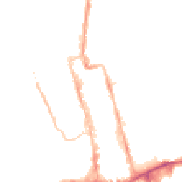 Night-time road noise heatmap for SM1 1LB