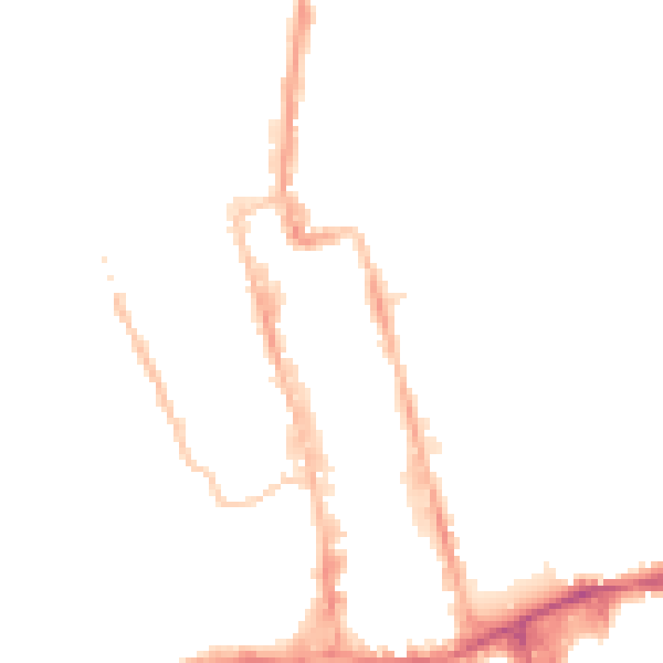 Night-time road noise heatmap for SM1 1NU
