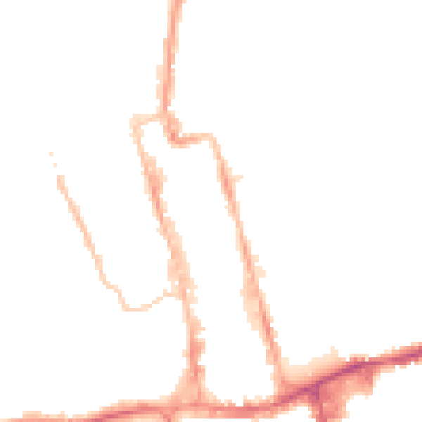 Night-time road noise heatmap for SM1 1PB