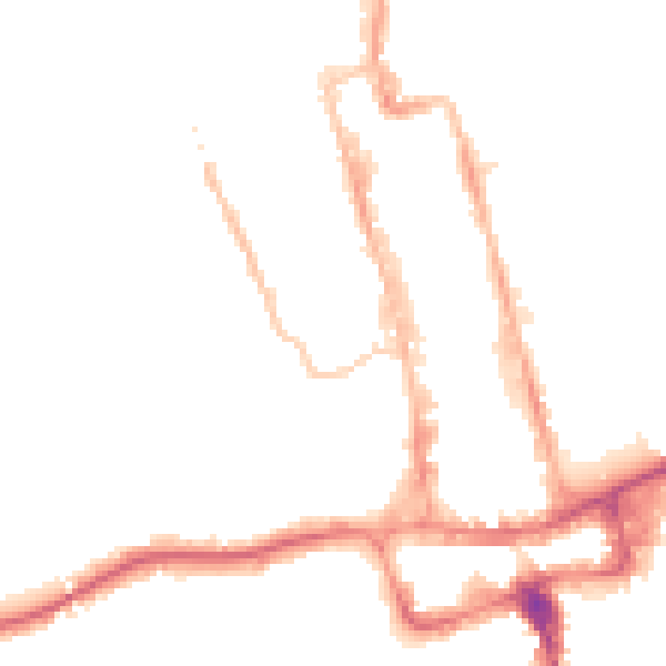 Night-time road noise heatmap for SM1 1SP