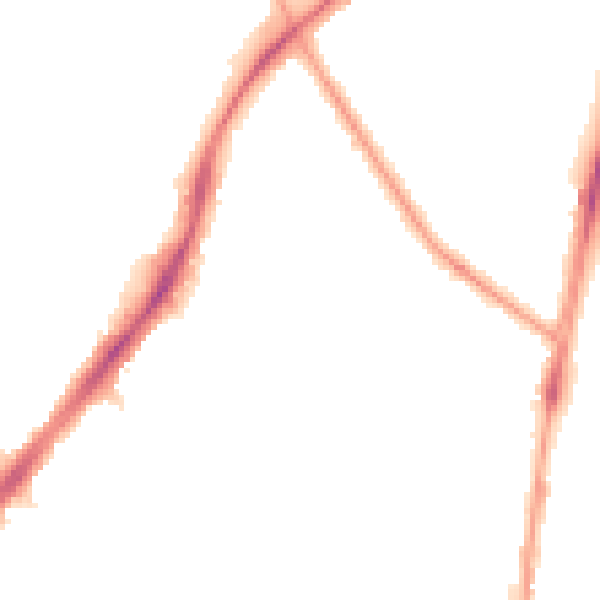 Night-time road noise heatmap for SM1 2PJ