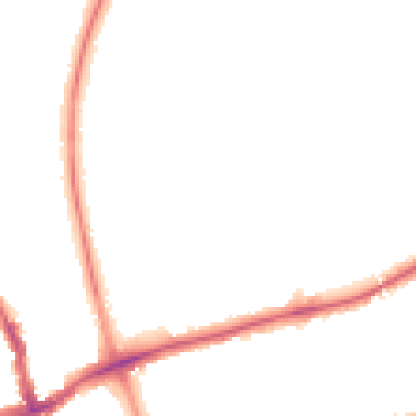 Night-time road noise heatmap for SM1 2XD