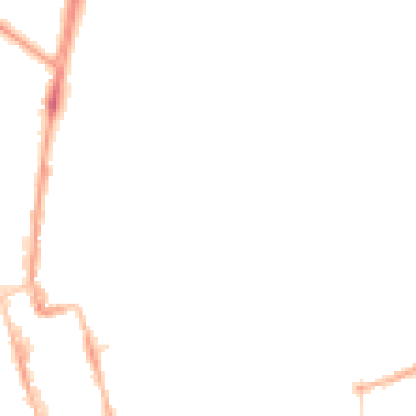 Night-time road noise heatmap for SM1 3AH